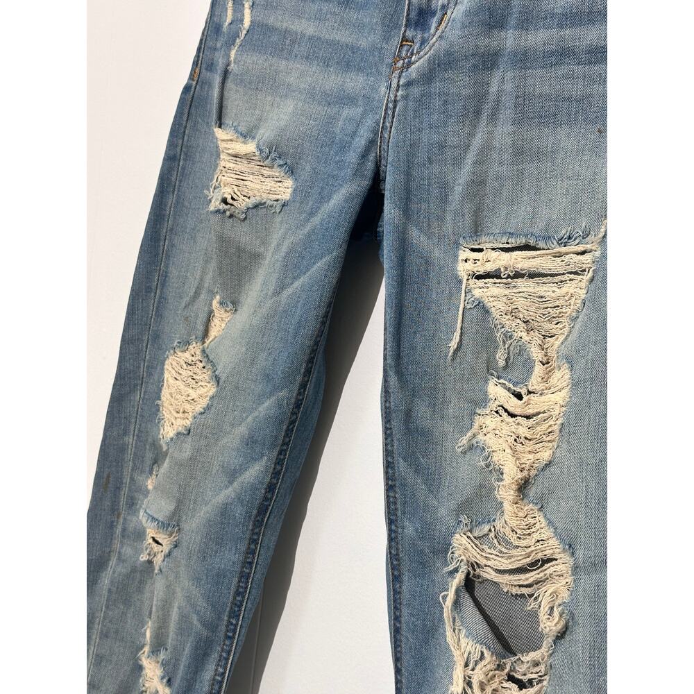 Eunina Distressed Acid Wash Boyfriend Jeans Size 7 - Picture 2 of 5